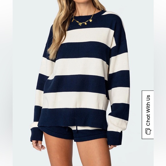 Pacsun Oversized Striped Sweater - Picture 1 of 4